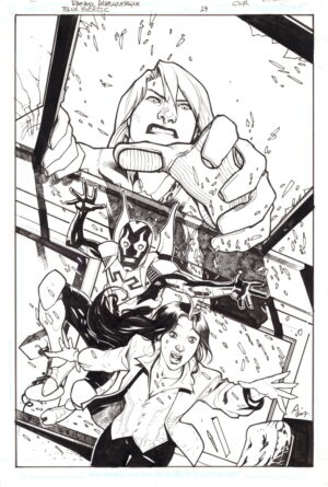 Blue Beetle #19 Cover by Rafael Albuquerque