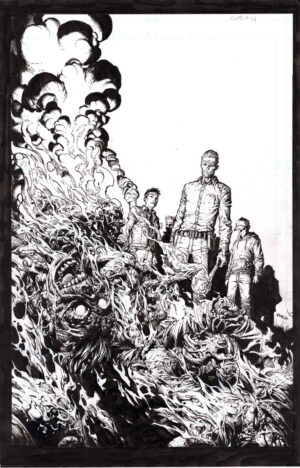 Walking Dead Deluxe #14 Cover by David Finch