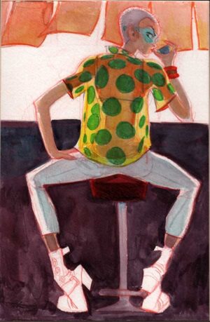 Green Dots by Mindy Lee