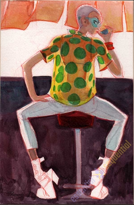 Green Dots by Mindy Lee