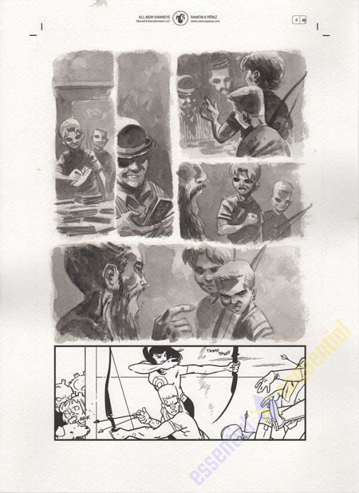 All-New Hawkeye #4 p.14 by Ramon Perez