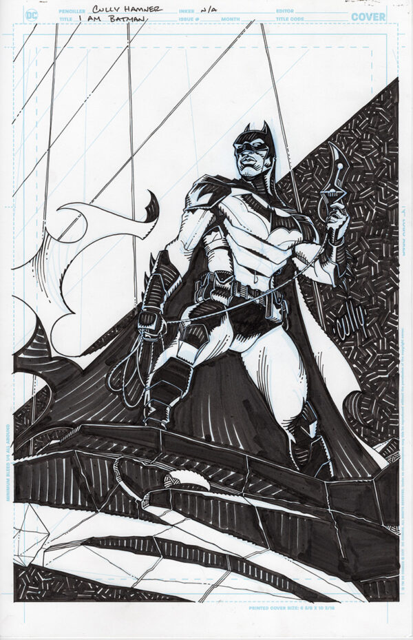 I am Batman #15 Cover by Cully Hamner