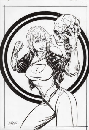 Powergirl #10 Cover by Dave Johnson