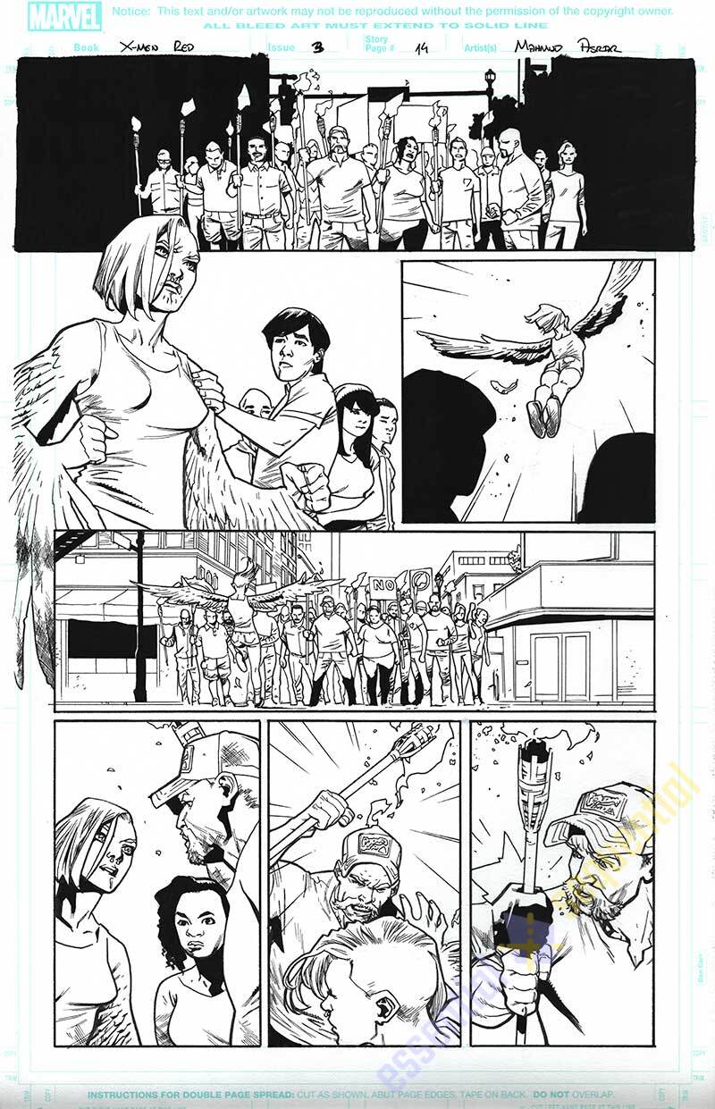 X-Men RED #3 Page 14 by Mahmud Asrar