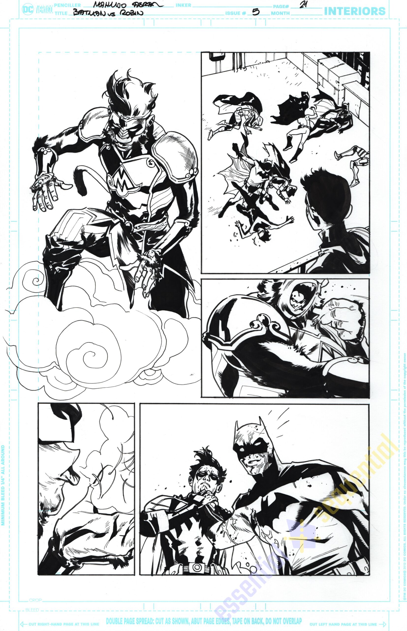 Batman vs. Robin #5 Page 21 by Mahmud Asrar