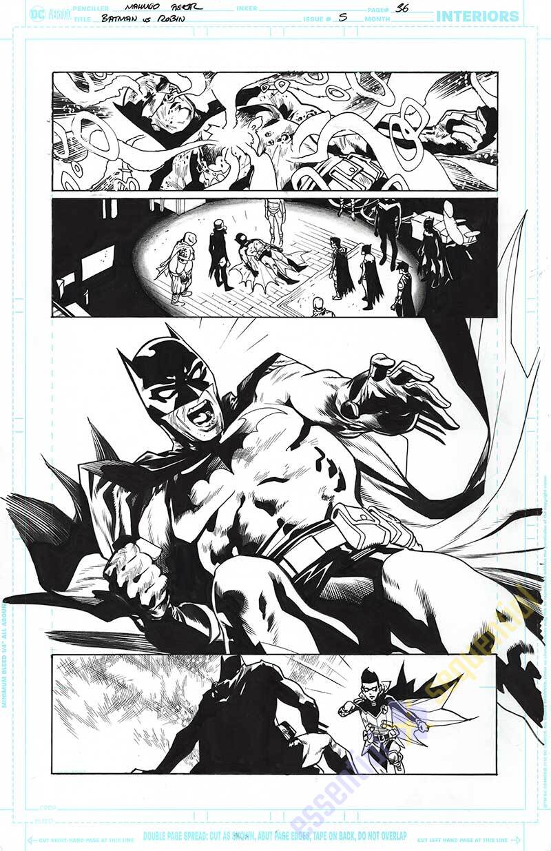Batman vs. Robin #5 Page 36 by Mahmud Asrar