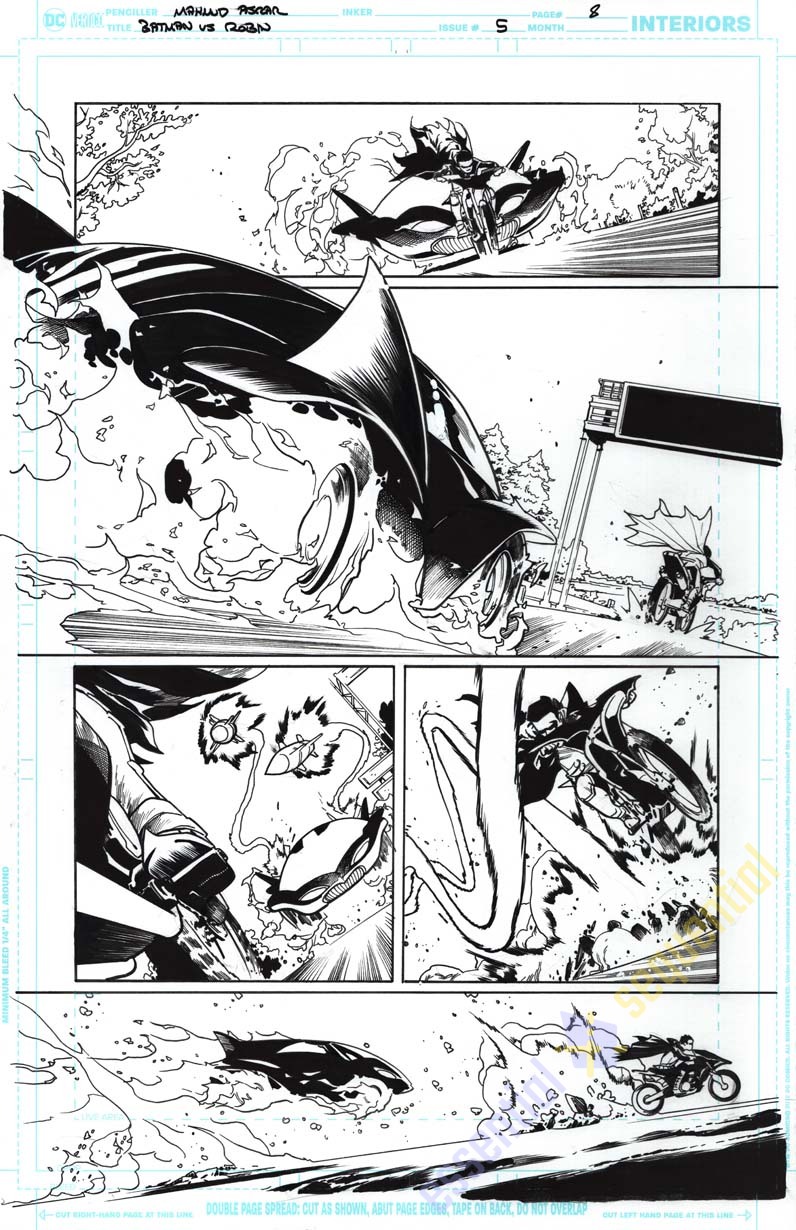 Batman vs. Robin #5 Page 8 by Mahmud Asrar