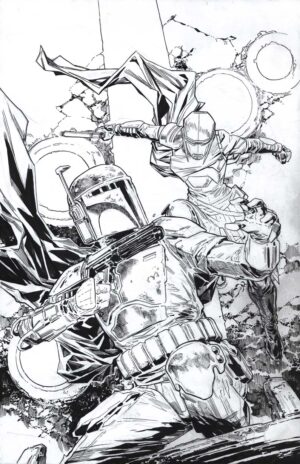 Boba Fett: Black, White, Red Cover by Ken Lashley