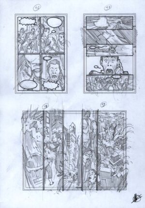 Nemesis Forever #1 Preliminary Sketches 16 - 19 by Matteo Scalera