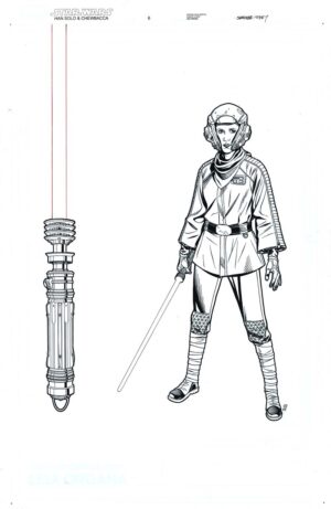 Star Wars: Han Solo and Chewbacca #6 Variant Leia Cover by Chris Sprouse and Karl Story