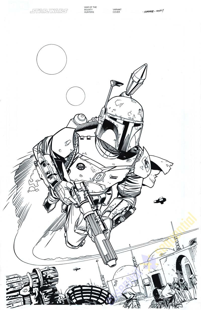 Star Wars: War of the Bounty Hunters #1 Variant Cover by Chris Sprouse and Karl Story 1 Star Wars: War of the Bounty Hunters #1 Variant Cover by Chris Sprouse and Karl Story