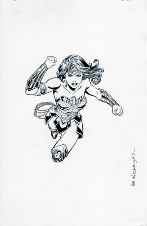 Wonder Woman Promotional Art by Wade von Grawbadger