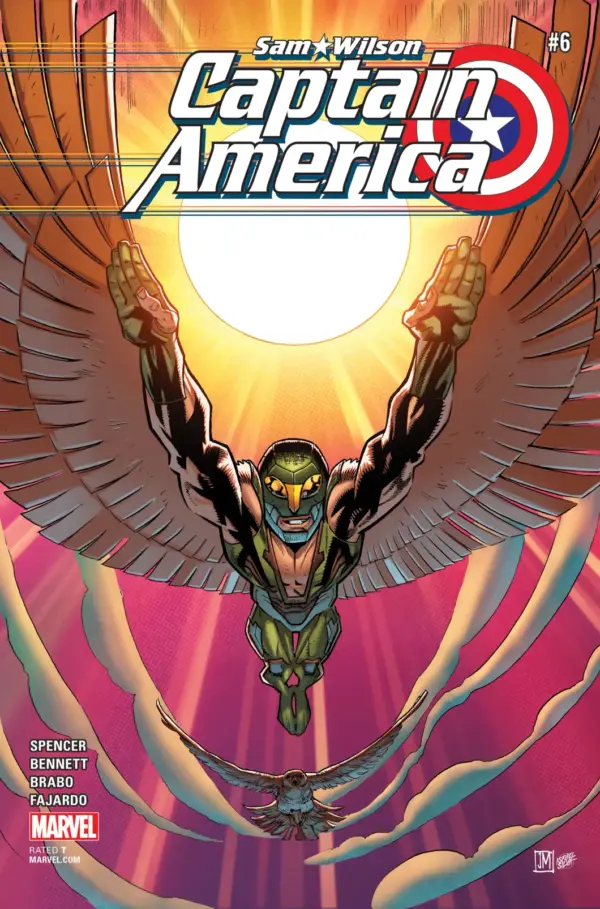 Captain America: Sam Wilson #6 Variant Cover by Justin Mason - Image 2