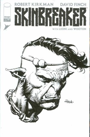 Skinbreaker Anok Head Sketch on Blank by David Finch