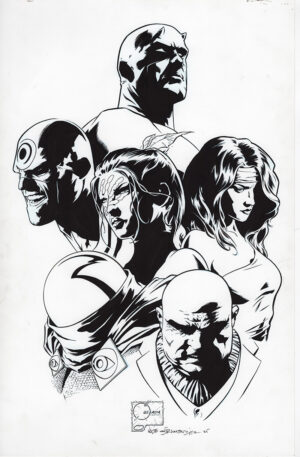 Daredevil #1 Cover by Wade von Grawbadger