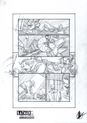 Batman: The Last Halloween #10 Page 8 Prelim by Matteo Scalera