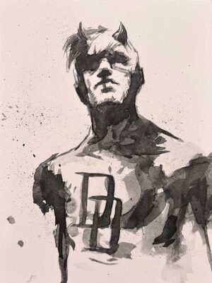 Battled Damaged Daredevil Notan by Viktor Farro